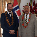 Reisens siste dag startet i møte med Samoas statsoverhode og førstedame. Foto: Sven Gj. Gjeruldsen, Det kongelige hoff